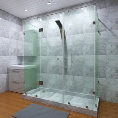 Polaris-53 Shower booth with hinged door