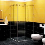 Infiniti sliding door angle shower